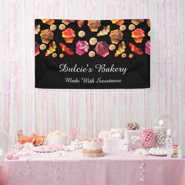 Cute Colourful Bakery, Chef, Caterer, Pastry Maker Banner (Party)