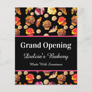 Cute Colourful Bakery, Chef, Caterer, Pastry Maker Flyer