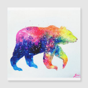 Cute colourful bear 