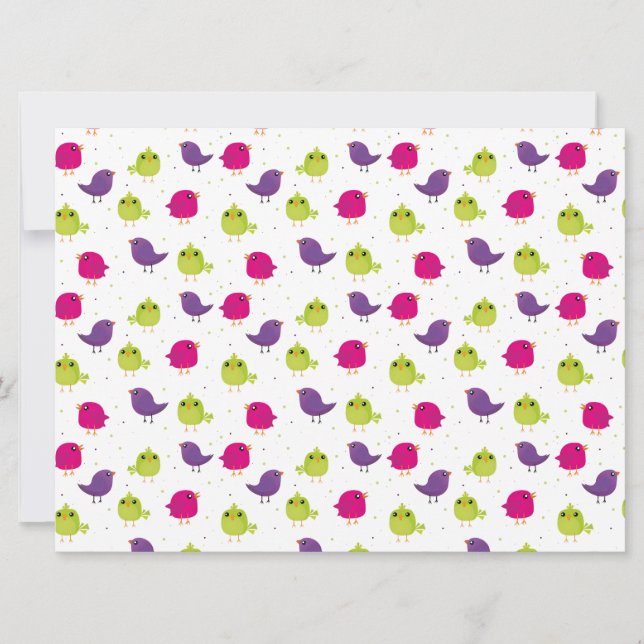 Cute colourful birds  (Front)