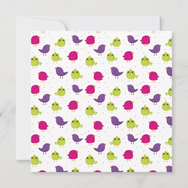 Cute colourful birds  (Front)