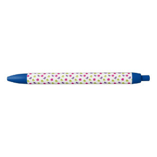Cute colourful birds  black ink pen
