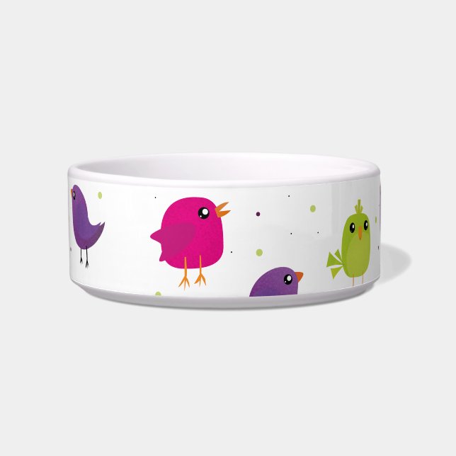 Cute colourful birds   bowl (Front)