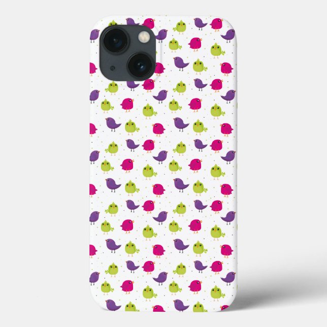Cute colourful birds  Case-Mate iPhone case (Back)