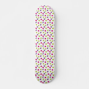 Cute colourful birds skateboard
