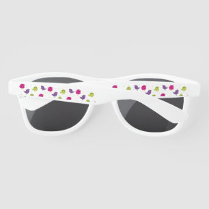 Cute colourful birds  sunglasses
