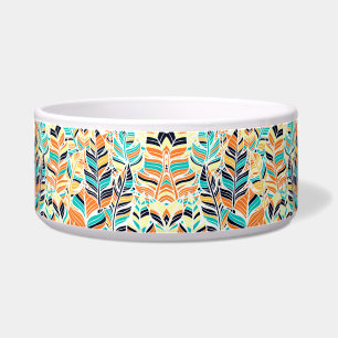 Cute colourful boho leaves pattern