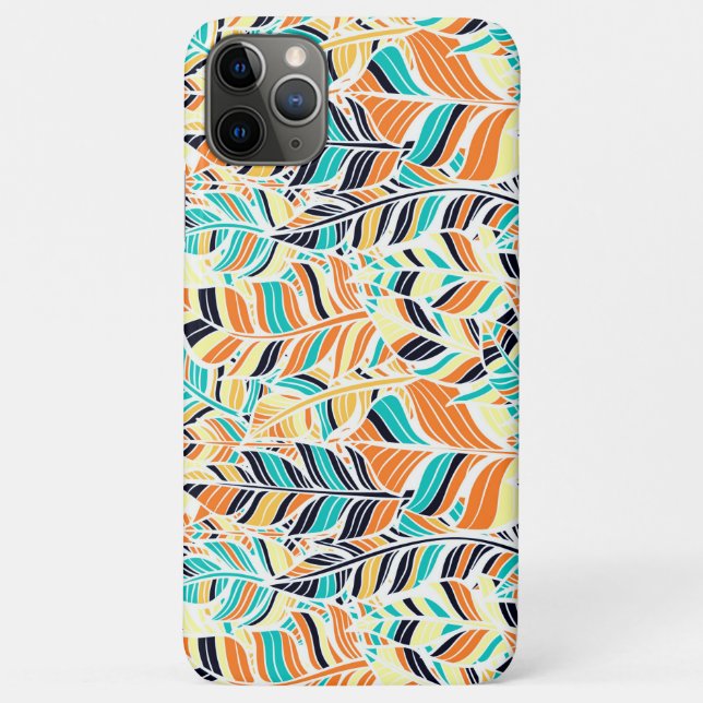 Cute colourful boho leaves pattern Case-Mate iPhone case (Back)