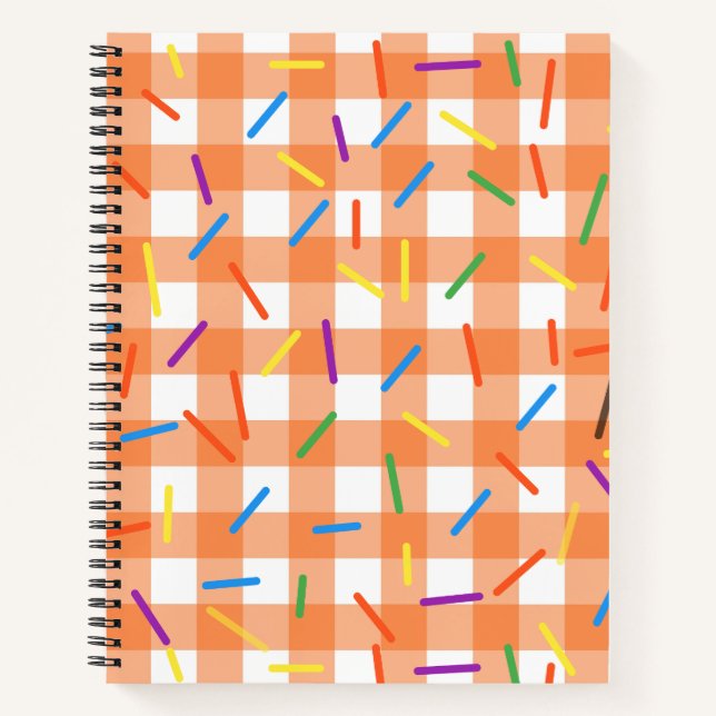 Cute Colourful Box Pattern  Notebook (Front)