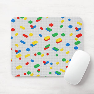 Cute Colourful Bricks Building Blocks Kids Pattern Mouse Pad