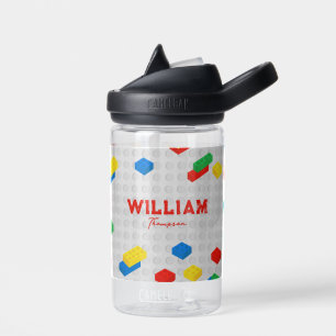 Cute Colourful Bricks Building Blocks Kids Water Bottle