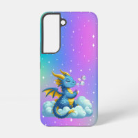 Cute colourful bubble Dragon