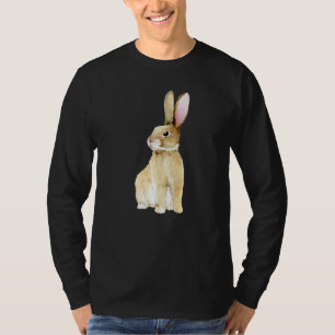 Cute Colourful Bunny Face Tie Dye Glasses Rabbit E T-Shirt