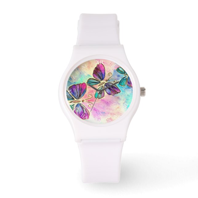 Cute Colourful Butterflies   - Watch (Front)
