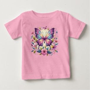 Cute, colourful butterfly  baby T-Shirt
