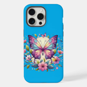 Cute, colourful butterfly iPhone 15 pro max case