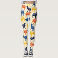 Cute Colourful Cartoon Camels Pattern
