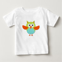 Cute colourful cartoon owl