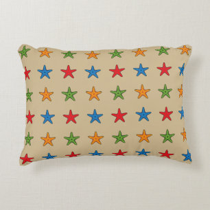 Cute Colourful Cartoon Starfish Set Decorative Cushion