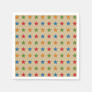 Cute Colourful Cartoon Starfish Set Napkin