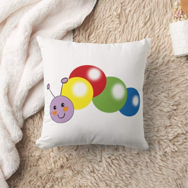 cute colourful caterpillar cushion (Blanket)