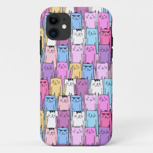 Cute Colourful Cats iPhone 11 Case