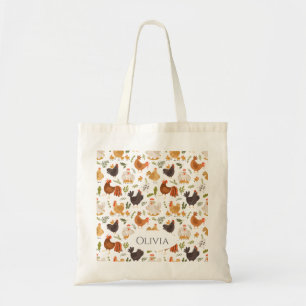 Cute Colourful Chickens – for Chicken Lovers Tote Bag