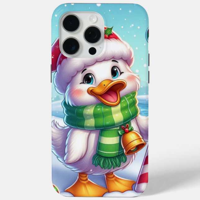 Cute Colourful Christmas duck Case-Mate iPhone Case (Back)