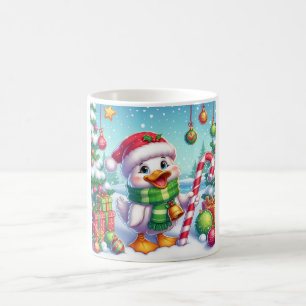 Cute Colourful Christmas duck Coffee Mug