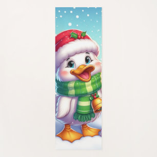 Cute Colourful Christmas duck Yoga Mat