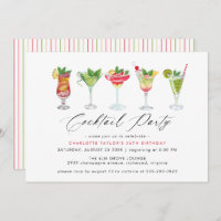 Cute Colourful Cocktail Party | Fun Womens Birthda