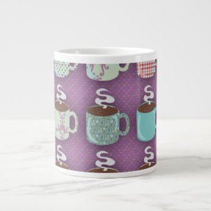Cute Colourful Coffee Cups Illustrated Fun Design