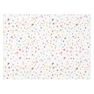 Cute Colourful Confetti Dots Pattern Tablecloth
