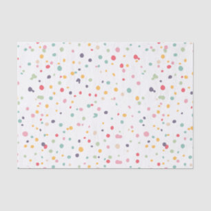 Cute Colourful Confetti Dots Pattern Tissue Paper