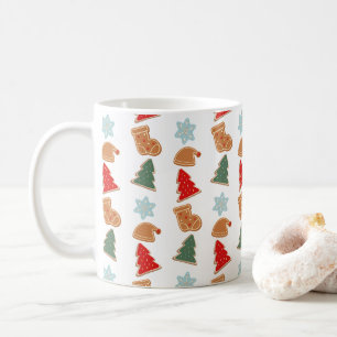 Cute Colourful Cookies Pattern Christmas Kids Coffee Mug