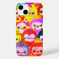 Cute Colourful Critters Fun iPhone 14 Case