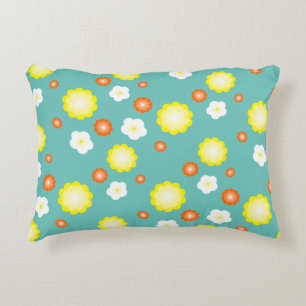 Cute colourful Daisy flowers pattern Decorative Cushion