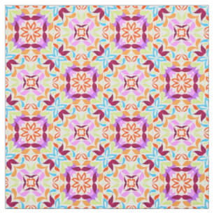 Cute colourful decorative ornament patterns fabric