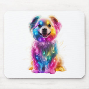 Cute Colourful Dog Mouse Pad