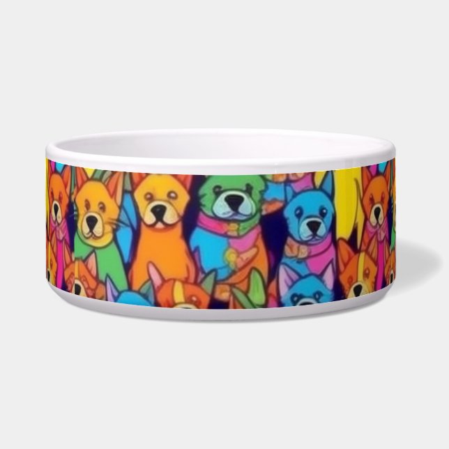 Cute colourful dogs happy dogs (Front)