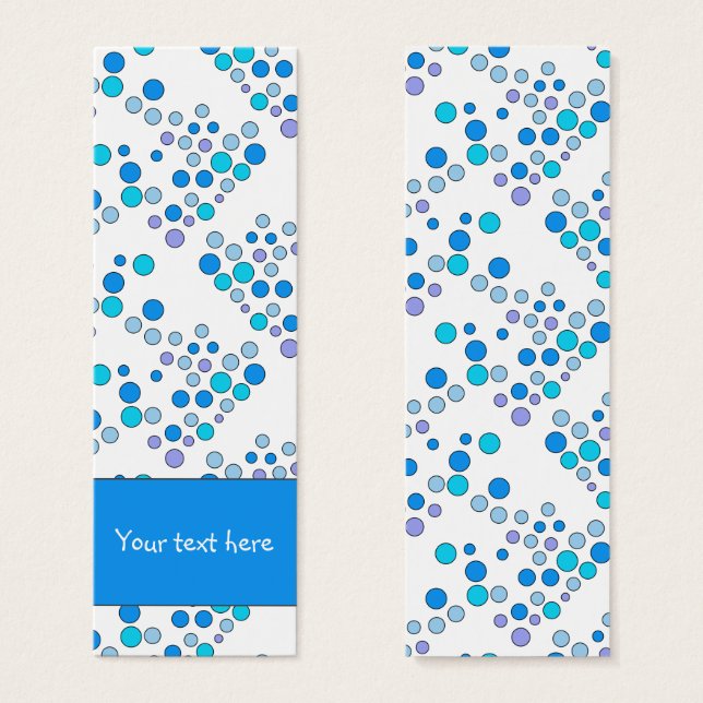 Cute colourful doodle dot design Bookmark (Front & Back)