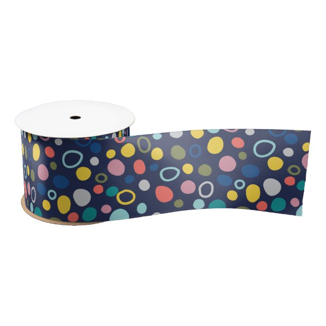 Cute Colourful Dot Ribbon Satin Ribbon (Spool)