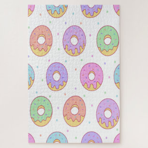 Cute Colourful Doughnuts Jigsaw Puzzle