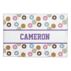 Cute Colourful Doughnuts with Custom Name