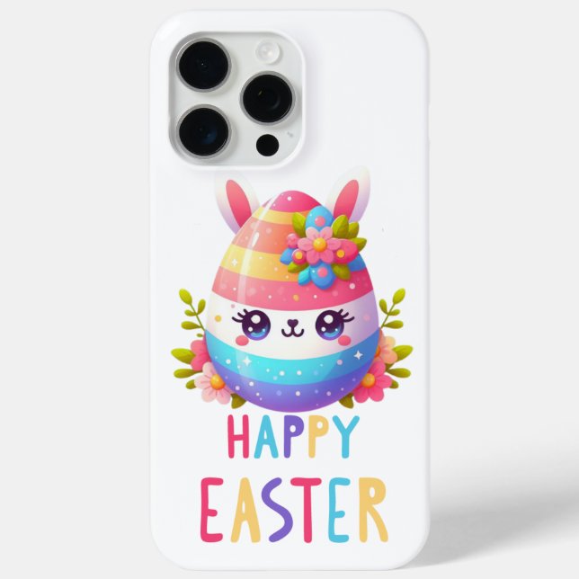 Cute, colourful Easter egg bunny Case-Mate iPhone Case (Back)