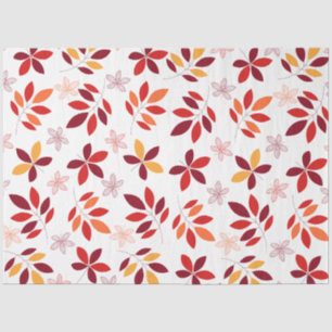 Cute & Colourful Fall Leaves Pattern Tissue Paper
