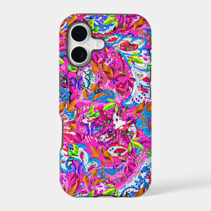 Cute colourful fantastic abstract floral