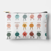 Cute Colourful Feelings Emotions Faces Chart