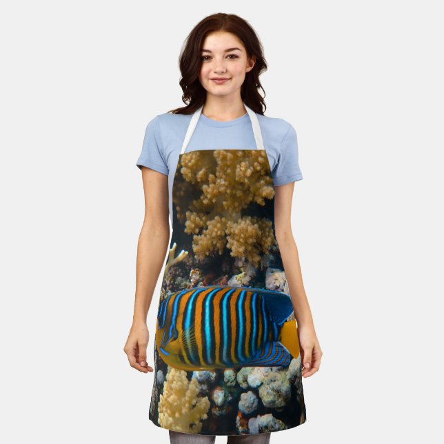 Cute Colourful Fish Apron (Worn)