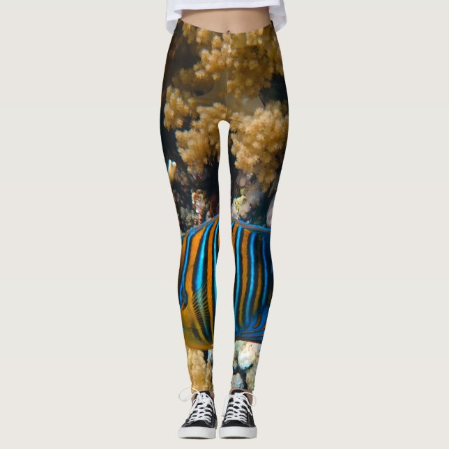 Cute Colourful Fish Leggings (Front)